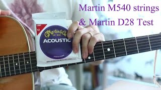 Video thumbnail for Martin M540 Phosphor Bronze  guitar strings Test by 찬양의 기록 J.K Guitar & worship
