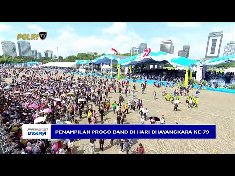 PENAMPILAN PROGO BAND DI PERAYAAN HARI BHAYANGKARA KE-79
