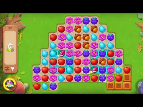 Gardenscapes Level 38 No Boosters Gameplay