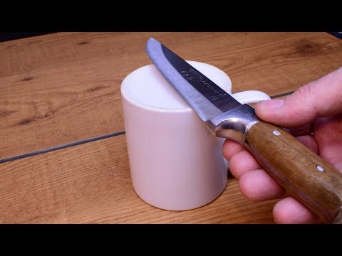 How to Sharpen Your Knife to Razor Sharp Using Only Mug