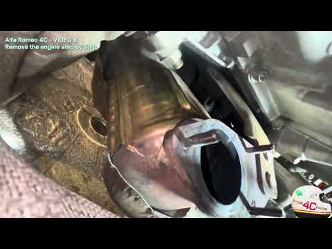 Alfa Romeo 4C VIDEO 8 Remove the engine step by step
