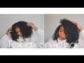 Texture softener on 4c hair and style