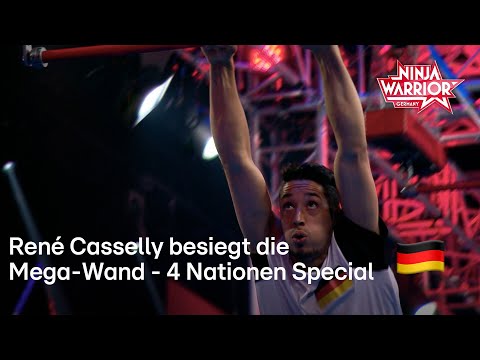 Team Germany: René Casselly besiegt die Mega-Wand | Ninja Warrior Germany 4 Nationen Special 2022