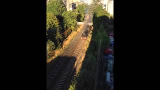 46115 stops at Morningside Road Station for water