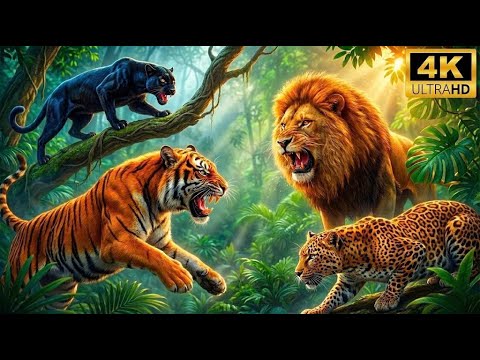 Amazon Rainforest 4K: Majestic Wildlife & Peaceful Jungle Ambience | Relaxing Nature Sounds
