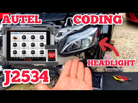 AUTEL MAXISYS MS908s Pro J2534 CODING MERCEDES Headlight Step By Step…