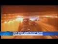 Troopers Looking For Semi That Clipped Lights In Lowry Tunnel