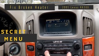 Lexus heat control fix