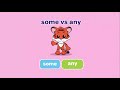 English Quiz For Kids | Some vs Any | Learn English for Kids