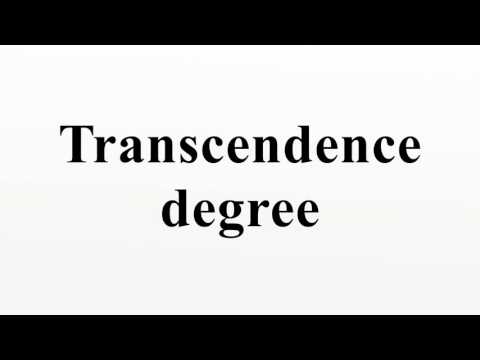 Transcendence degree