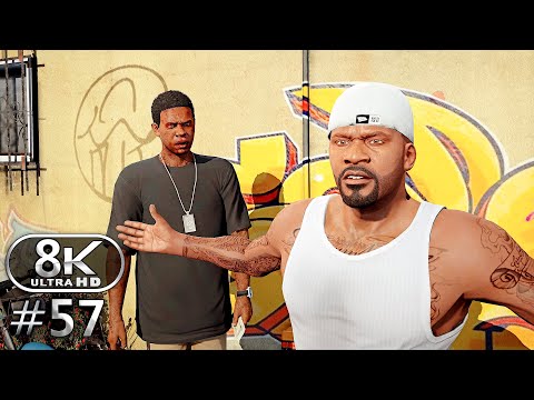 GTA V 8K Ultra Graphics Gameplay Walkthrough Part 57 - GTA V 8K 60FPS PC No Commentary