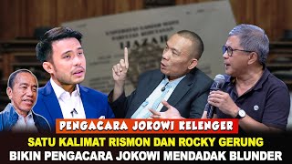 Download lagu CHECKMATE‼️ONE SENTENCE FROM RISMON AND ROCKY GERUNG MAKES JOKOWI'S LAWYER SUDDENLY MAKE A BLUNDER mp3