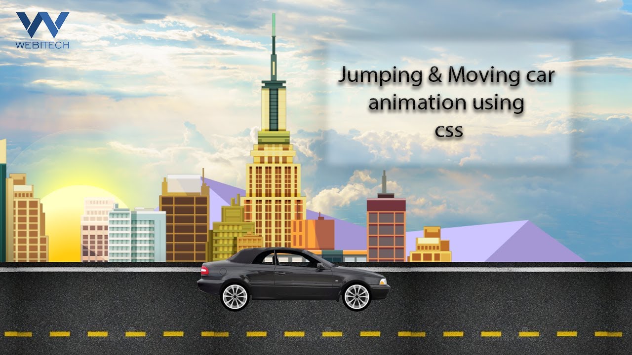 How to Create a Stunning Moving Car Animation with HTML & CSS |CSS Website Animations