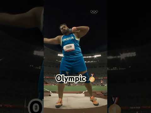 pair's  Olympic 2024 gold in shot put #athlete #shotput