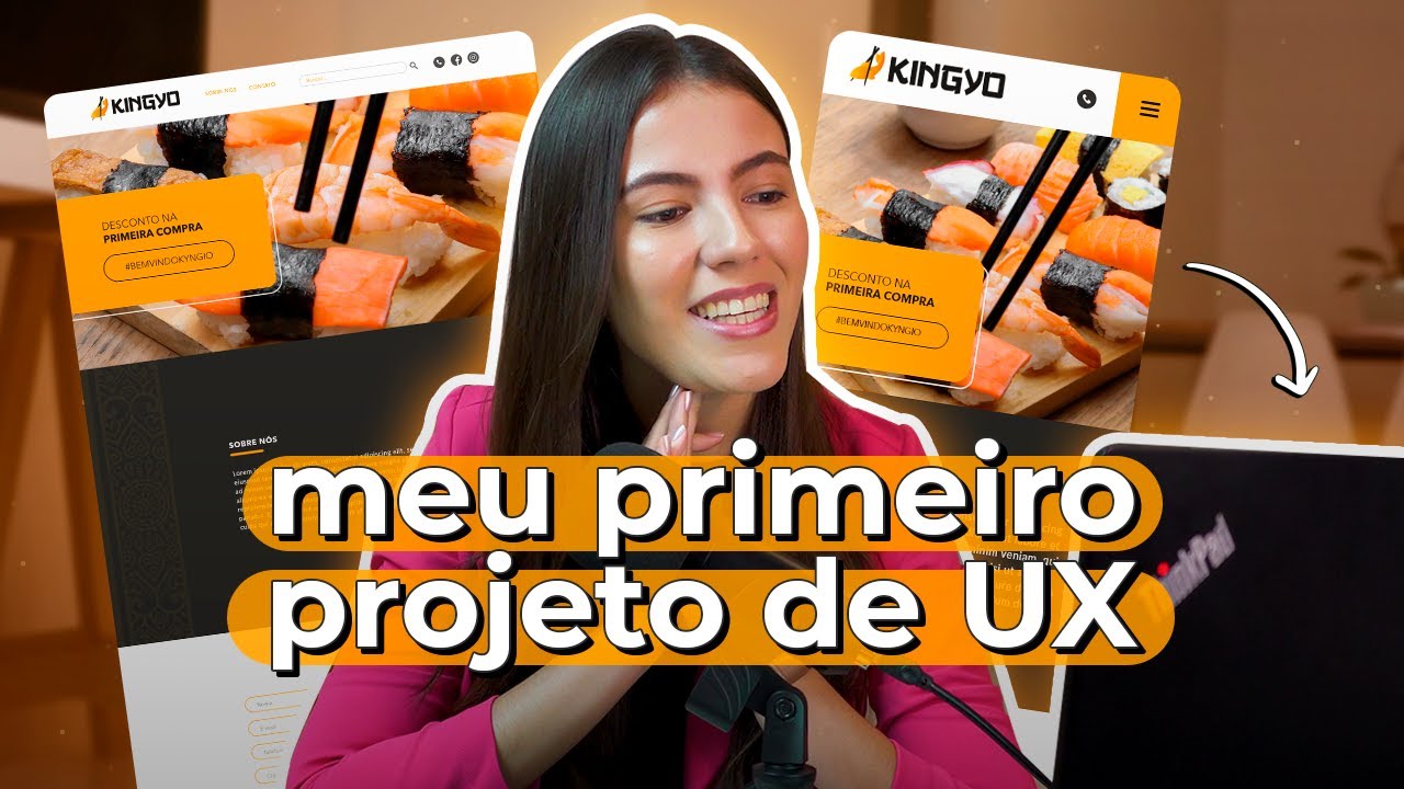 Reagindo ao meu PRIMEIRO PROJETO de UX Design | Giovana Heringer