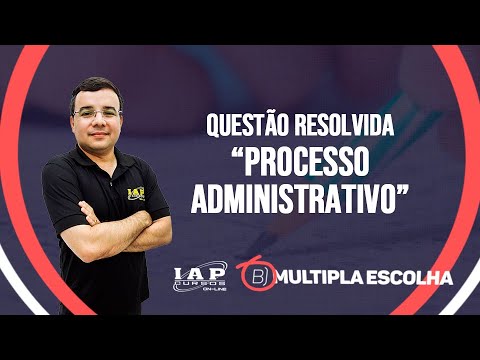 Banner de capa do material gratuito QUESTÃO: DIREITO ADMINISTRATIVO: PROCESSO ADMINISTRATIVO | Múltipla Escolha