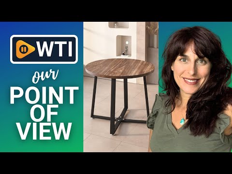 Modern 35'' Inch Round Dining Table - WTI product video review