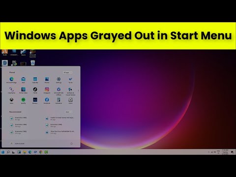 Windows Apps Grayed Out in Start Menu - 2023 - Fix