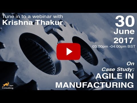 YouTube video about Incorporating Agile Practices Into Manufacturing