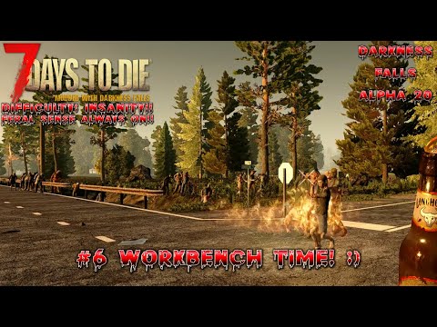 Darkness Falls A20 | Our 1st Wandering Horde Is Huge & I Love It! | 7 Days to Die s5 ep6 | Alpha 20