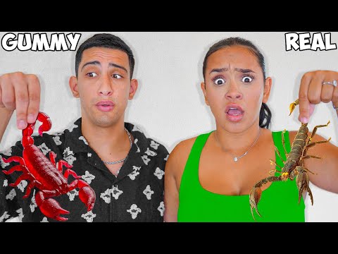 Eating GUMMY Vs REAL Food Challenge!