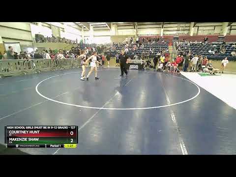 127 Lbs 5th Place Match - Courtney Hunt, ID Vs Makenzie Shaw, CA C3a4