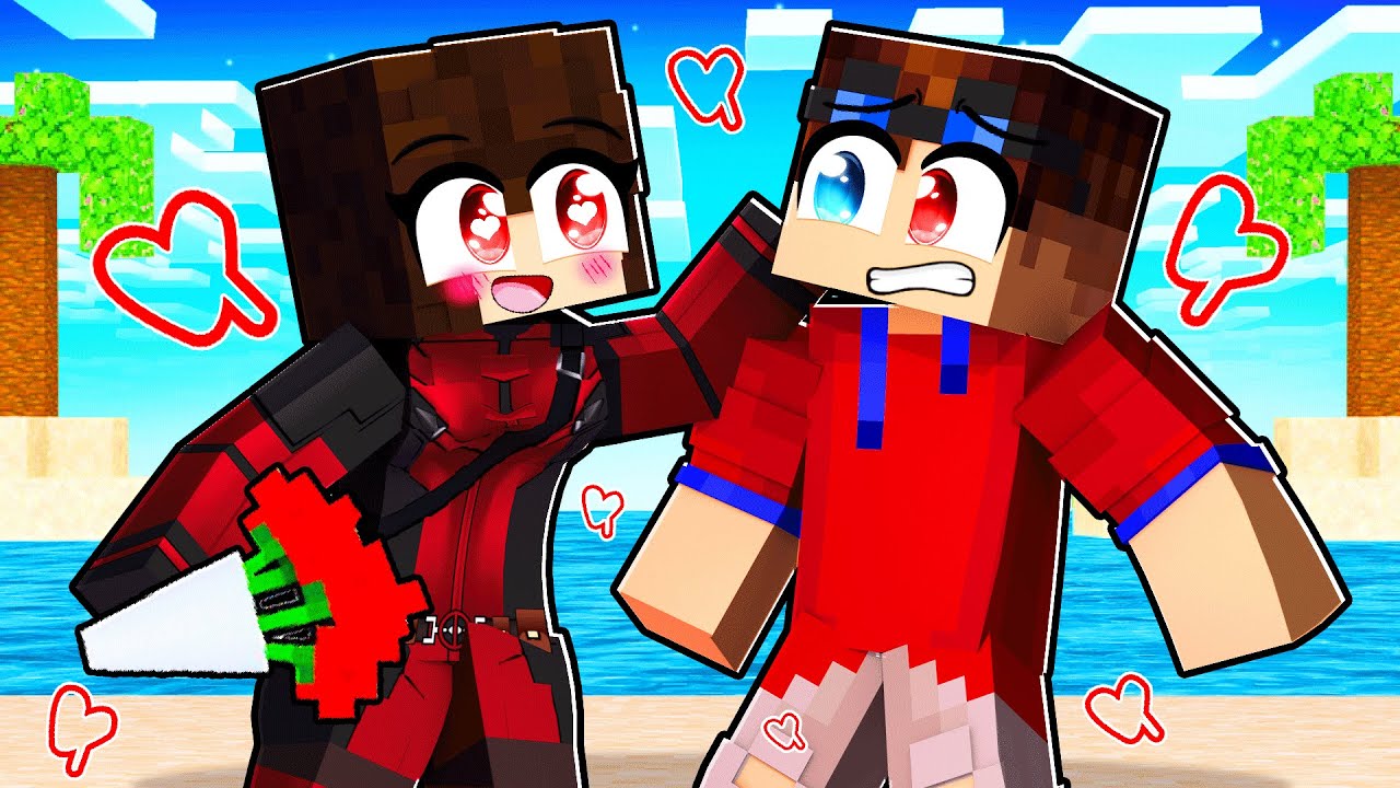 LADY DEADPOOL ME DESAFIOU NO MINECRAFT HEROIS!