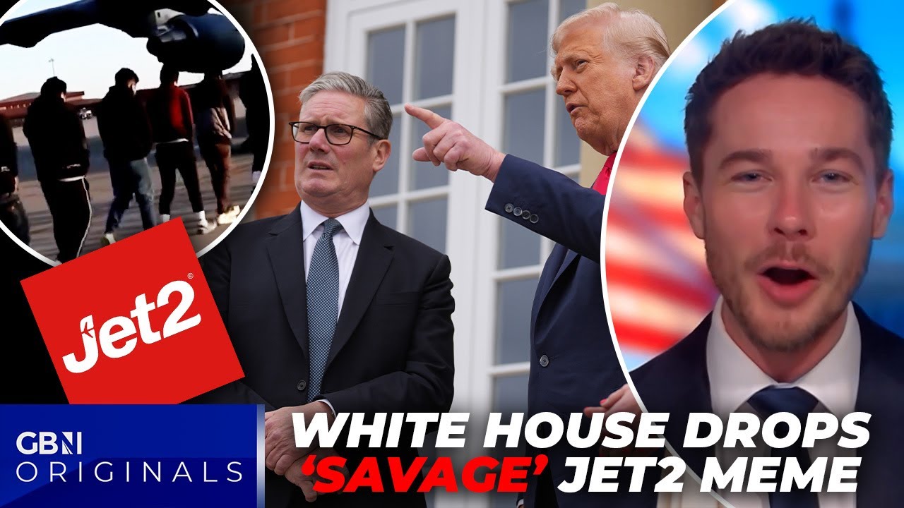 WATCH: White House drops 'SAVAGE' Jet2 migrant meme in 'humiliation' of Starmer's deportations