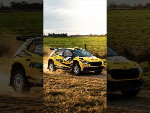 Así vuela el Skoda de Olmedo - Ganador del Rally Cordobés en San Francisco, Córdoba, Argentina #raly
