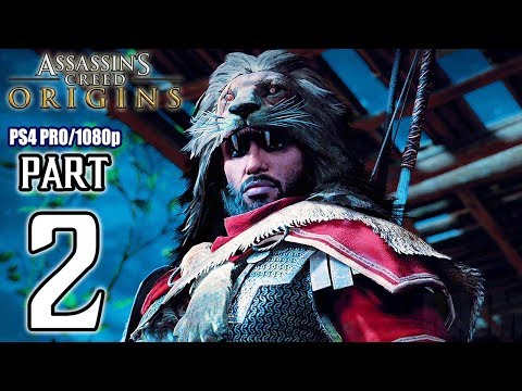 Assassins Creed ORIGINS Walkthrough PART 2 (PS4 Pro) No Commentary @ 1080p HD ✔