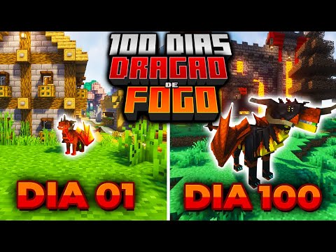 SOBREVIVI 100 DIAS COMO DRAGÃO DE FOGO NO MINECRAFT - O FILME