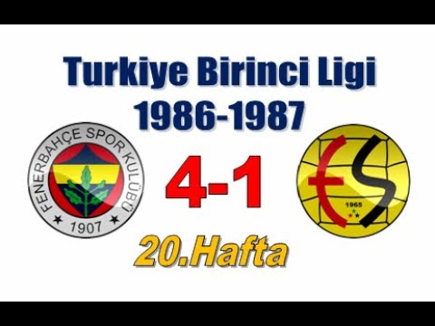 [1987.02.01] 1986-1987 20.Hafta F.Bahçe - Eskişehir 4-1
