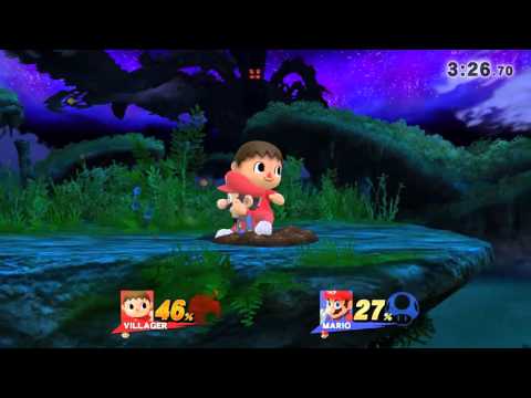 SSB4 Villager (Me) vs. Mario FG