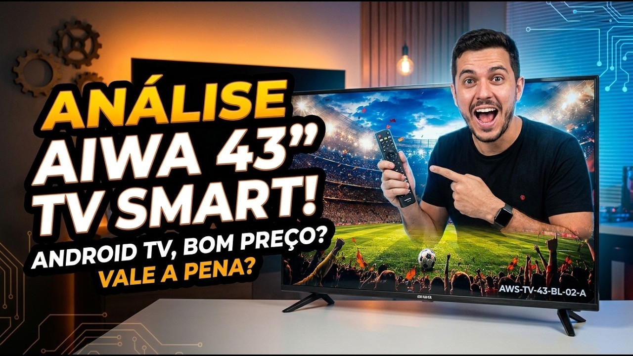 Miniatura da avaliação em vídeo de Smart TV AIWA 43 Polegadas Full HD AWS-TV-43-BL-02-A