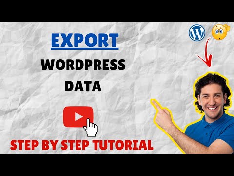 ✌️🏆How To Export WordPress Website Content - Export Wordpress Content In 2021 Tutorial Video🤩🔥