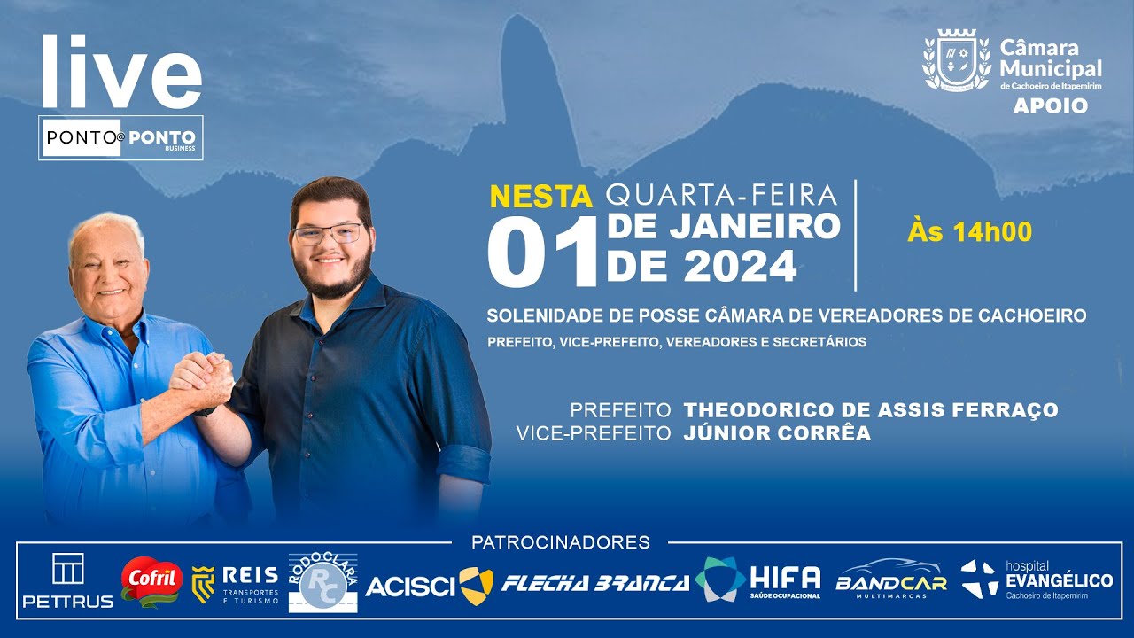 SOLENIDADE DE POSSE PREFEITO, VICE-PREFEITO, DE CACHOEIRO DE ITAPEMIRIM