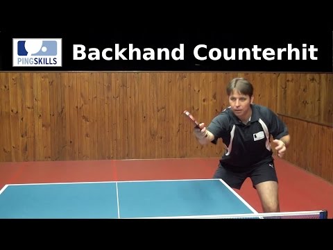 卓球バックハンドカウンターヒットレッスン (Table Tennis Backhand Counterhit Lesson)