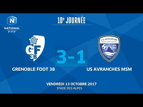 J10 : Grenoble Foot 38 - US Avranches MSM (3-1), le replay