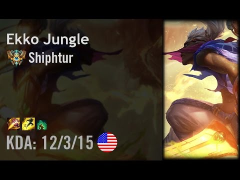 Ekko Jungle vs Gragas - Shiphtur - NA Challenger Patch 6.9