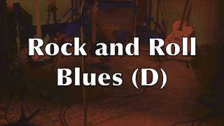 Rock and Roll Blues Backing Track - Stray Cats style (D)