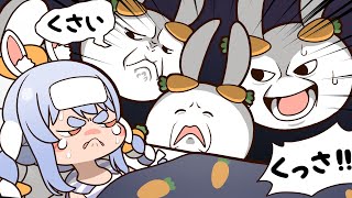 【手描き】ぺこら風邪をひく【兎田ぺこら/ホロライブ切り抜き/切り抜き漫画】