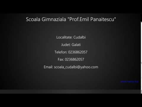 Scoala Gimnaziala "Prof.Emil Panaitescu" Cudalbi