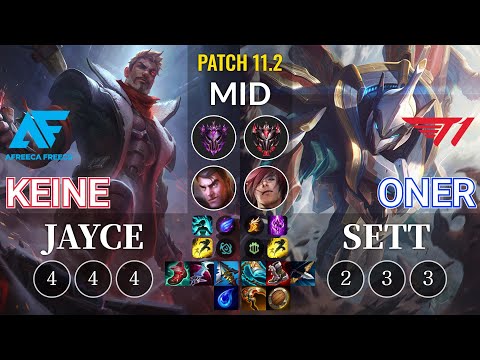 AF Keine Jayce vs T1 Oner Sett Mid - KR Patch 11.2