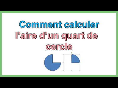 Comment calculer l aire d un quart de cercle (surface d'un quart de cercle)