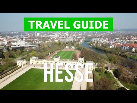 Hesse, Alemanha | Cidade de Frankfurt, Wiesbaden, Kassel, Darmstadt | Vídeo drone 4k | Cidades de Hesse