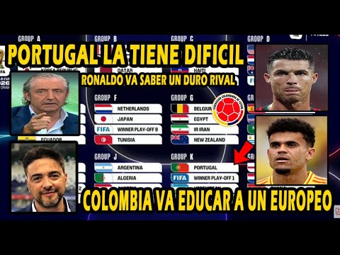 PRENSA MUNDIAL¡¡ PORTUGAL VA CONOCER UNA COLOMBIA PODEROSA CR7 VS LUIS DIAZ