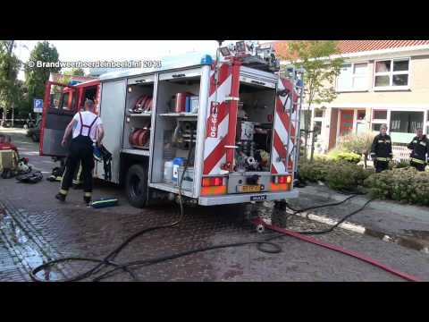 03 08 2013 Woningbrand Azaleastraat Hattem