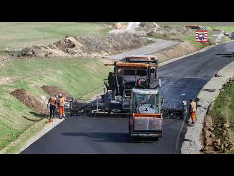 Teilabschnitt der Ortsumgehung Calden freigegeben - Drohnenaufnahmen der Baustelle