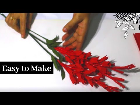Easy paper flowers | How to make paper flowers !