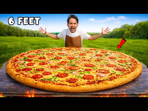 We Cook Worlds Biggest Pizza - दुनिया का सबसे बड़ा पिज़्ज़ा 🍕